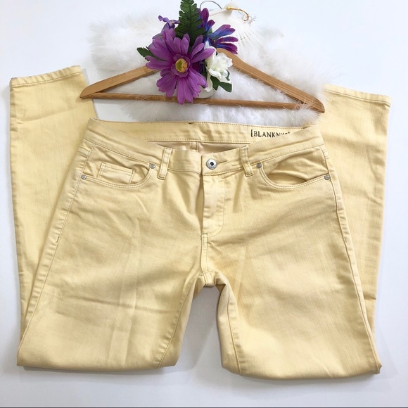 Blank NYC Denim - BLANKNYC YELLOW PANTS SIZE 30